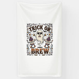 Banderoles Tour de potion d'Halloween ou Brasserie Vintage Gr