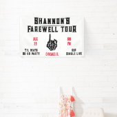 Banderoles Tournée d'adieu, week-end d'enterrement de vie de  (Insitu)