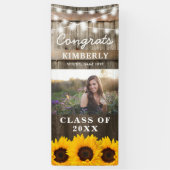 Banderoles Tournesol rustique 2023 - Porte photo (Vertical)