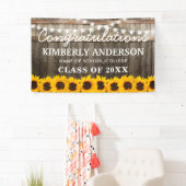 Banderoles Tournesol rustique 2025 Graduation (En situation)