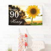 Banderoles Tournesol rustique 90e anniversaire (En situation)