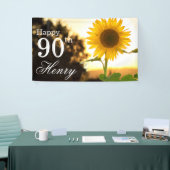 Banderoles Tournesol rustique 90e anniversaire (Salon professionnel)