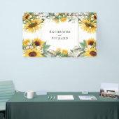 Banderoles Tournesol rustique Coloré Mariage (Salon professionnel)
