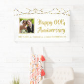 Banderoles Tous les ans Anniversaire Photo Gold String Lumièr (En situation)