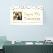 Banderoles Tous les ans Anniversaire Photo Gold String Lumièr (Salon professionnel)