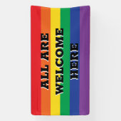 Banderoles Tous Les Bienvenus Ici (Verticale)