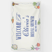 Banderoles Tout frais débarqués Salle de fête pour la future  (Vertical)