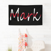 Banderoles Tout nom superposé sur le drapeau anglais bnrt (En situation)