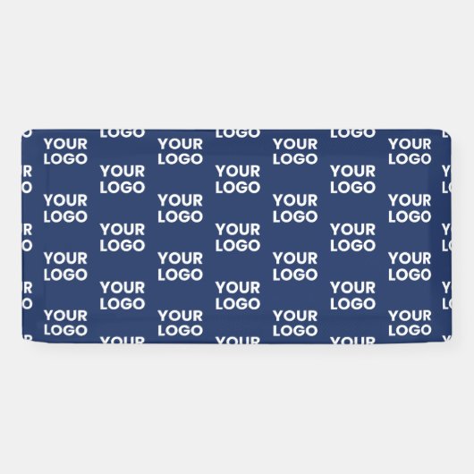 Banderoles Toute image ou logo commercial modifiable Dark Nav (Horizontal)