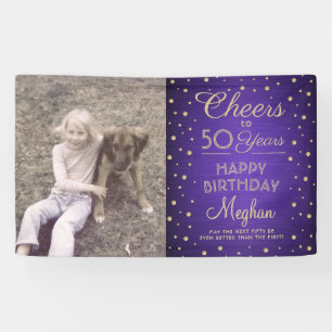 Banderoles Toute photo pour anniversaire avec acclamations Vi