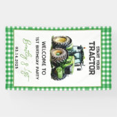 Banderoles Tracteur 1er anniversaire Fun Farm (Horizontal)