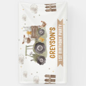 Banderoles Tractor Farm Birthday Party Animals Barn (Vertical)