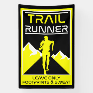 Banderoles Trail Runner Sport Dans La Nature