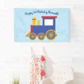 Banderoles Train Cute Choo-Choo 1er Anniversaire Thème (En situation)