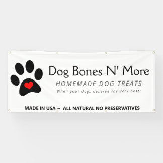 Banderoles Traite de chien boulangerie affaires | Boot person
