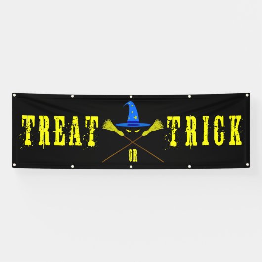 Banderoles Traite D'Halloween Ou Trick (Horizontal)