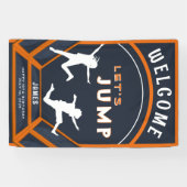 Banderoles Trampoline Park Jump Orange Birthday Party (Horizontal)