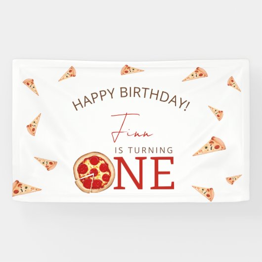Banderoles Tranches de plaisir 1er anniversaire (Horizontal)