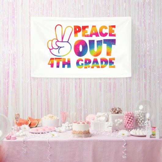 Banderoles Tranquillité 4e année Teinture Dernière 4e jour 4e (Fête)