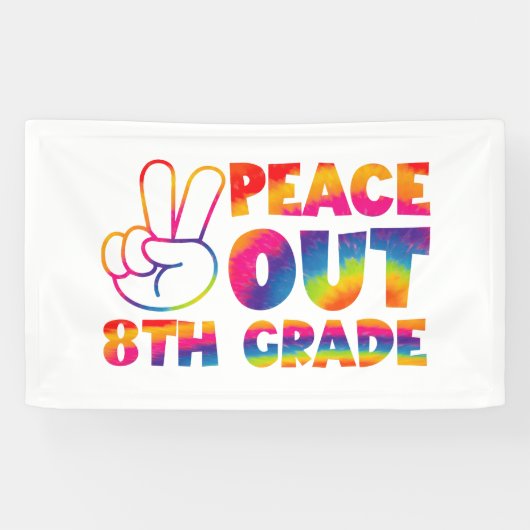 Banderoles Tranquillité 8e année Teinture Jour Dernier 8e ann (Horizontal)