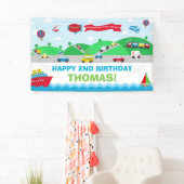 Banderoles Transport Anniversaire Accueil (En situation)