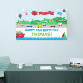 Banderoles Transport Anniversaire Accueil (Salon professionnel)