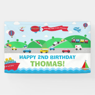 Banderoles Transport Anniversaire Accueil
