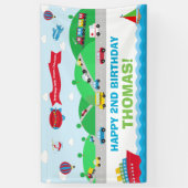 Banderoles Transport Anniversaire Accueil (Vertical)