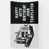 Banderoles Transport Camion Équipement Personnalisé Anniversa (Vertical)