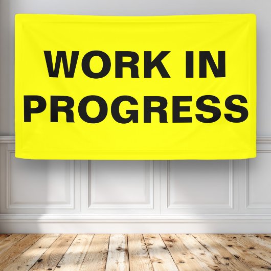 Banderoles Travail en cours