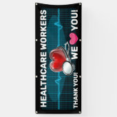 Banderoles Travailleurs de la santé (Vertical)