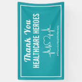 Banderoles Travailleurs hospitaliers Mercis (Vertical)