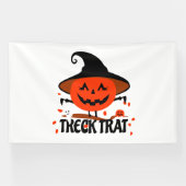 Banderoles Treck Trat Citrouille Sourire (Horizontal)