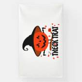 Banderoles Treck Trat Citrouille Sourire (Verticale)