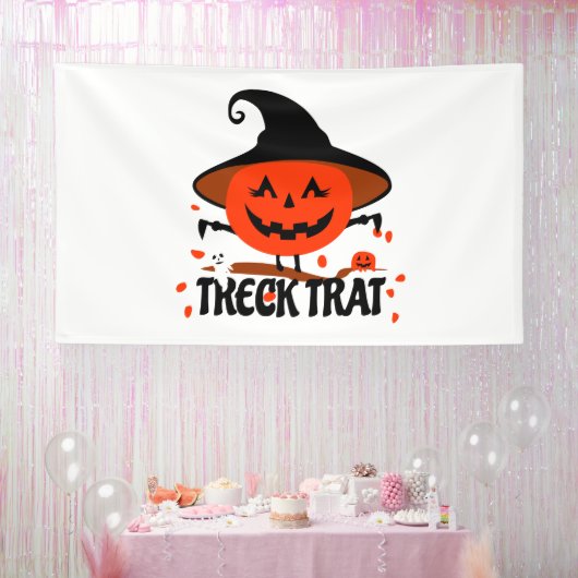 Banderoles Treck Trat Citrouille Sourire (Fête)