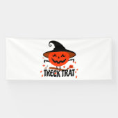 Banderoles Treck Trat Citrouille Sourire (Horizontal)