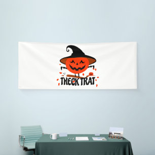 Banderoles Treck Trat Citrouille Sourire