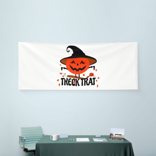 Banderoles Treck Trat Citrouille Sourire (Salon professionnel)