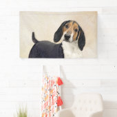 Banderoles Treeing Walker Coonhound Peinture - Art original (En situation)