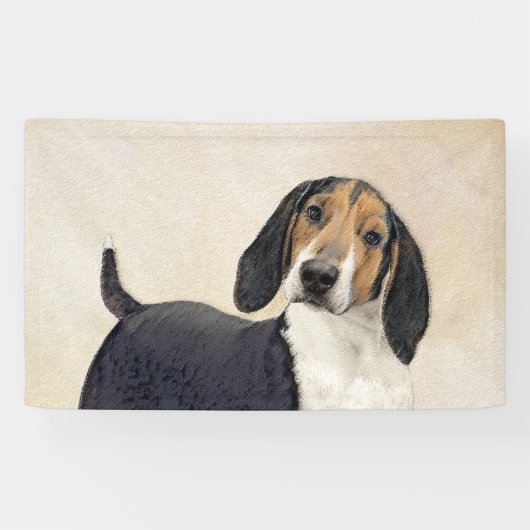 Banderoles Treeing Walker Coonhound Peinture - Art original (Horizontal)