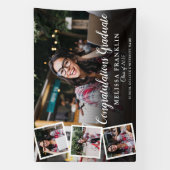 Banderoles Trendy 4 Photo Collage Graduation Party (Verticale)