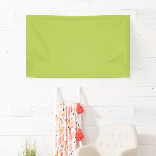 Banderoles Trendy Soft Chartreuse Banner (En situation)