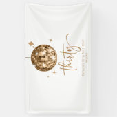 Banderoles Trente Boule Disco 30e Fête d'Anniversaire (Vertical)