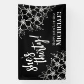 Banderoles Trente-trentaine fête d'anniversaire (Verticale)