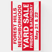 Banderoles Triage de vente de quartier communautaire personna (Vertical)