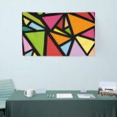 Banderoles Triangles colorés motif 3 (Salon professionnel)