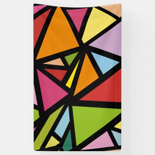 Banderoles Triangles colorés motif 3 (Vertical)