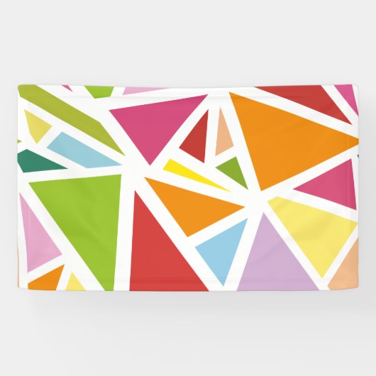 Banderoles Triangles colorés motif 4 (Horizontal)