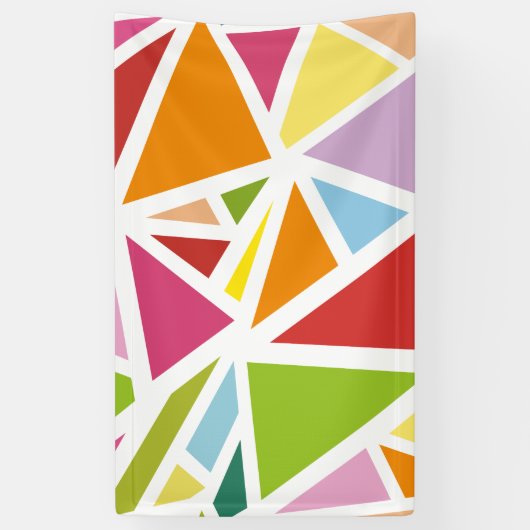 Banderoles Triangles colorés motif 4 (Vertical)