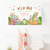 Banderoles Tribal Wild One Safari en forêt Fête d'anniversair (En situation)